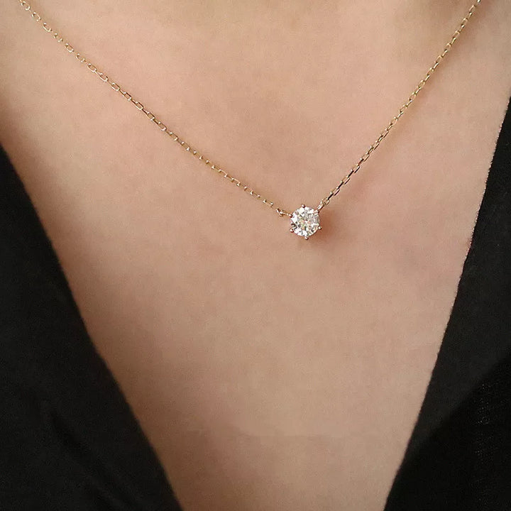Alice - Dainty Diamond Necklace