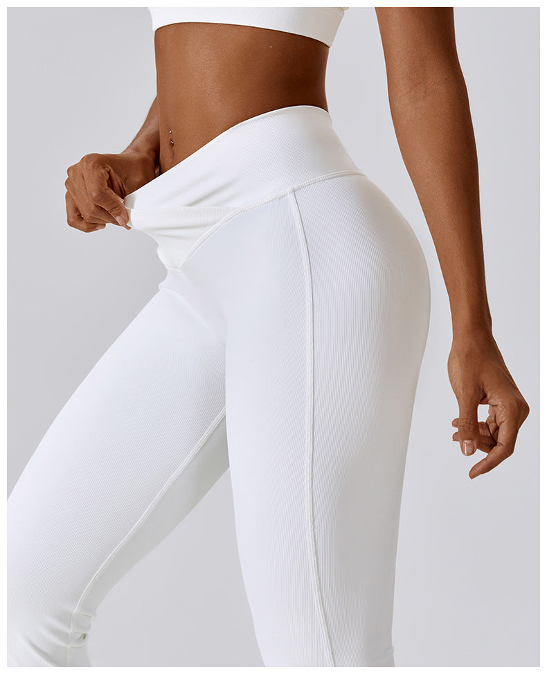 Chic Boutique - V-Shape Flare Leggings