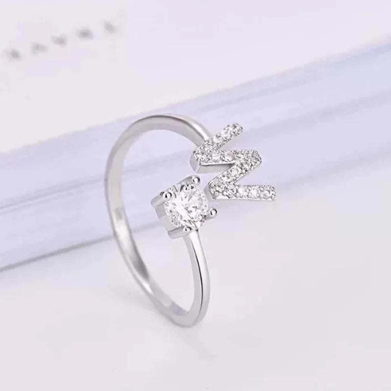 Personalized Letter Ring Dainty Coquette