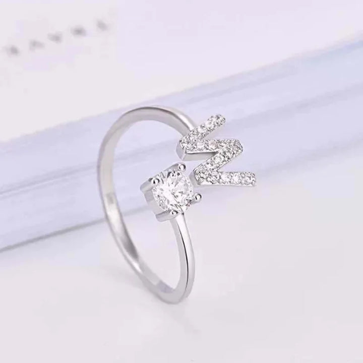 Personalized Letter Ring Dainty Coquette