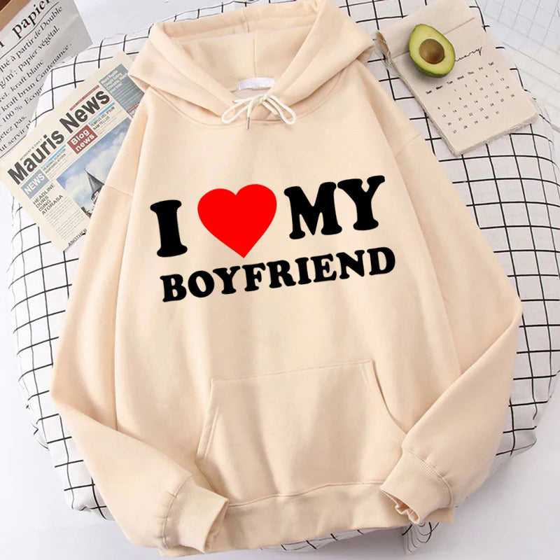 Chic Boutique - I Love My Boyfriend & Girlfriend Hoodie