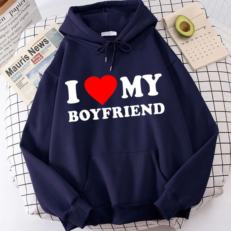 Chic Boutique - I Love My Boyfriend & Girlfriend Hoodie