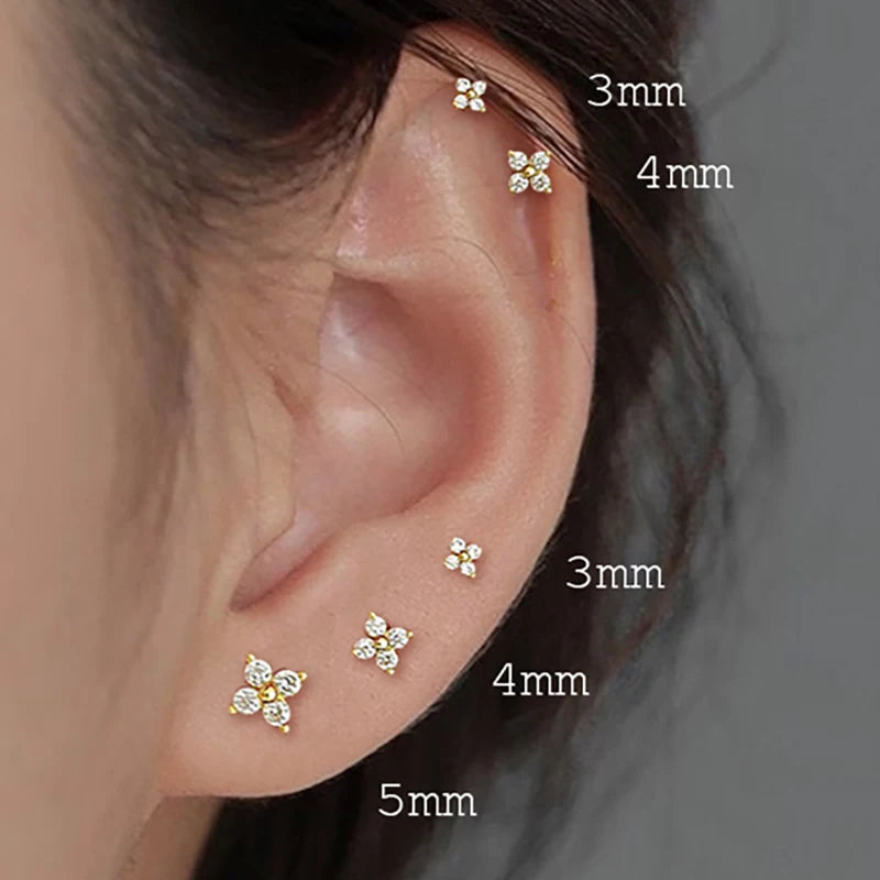 Dainty Flower Stud Earrings