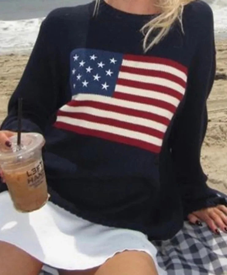 Palermo - Iconic US Flag Sweater