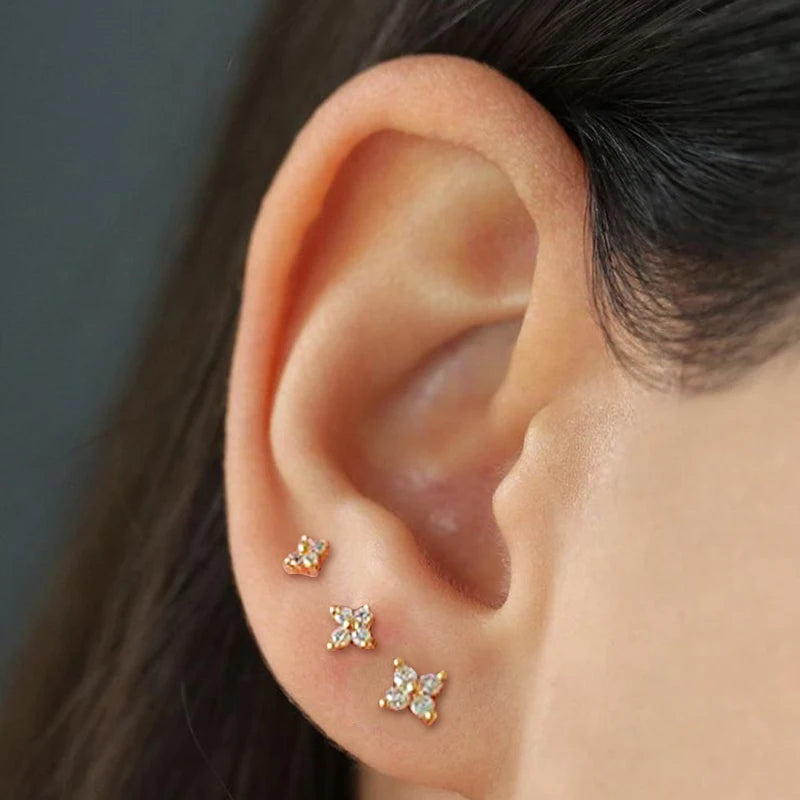 Dainty Flower Stud Earrings