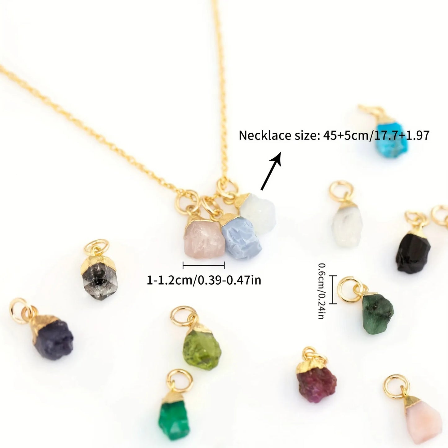 Zodiac Sign Necklace Stone