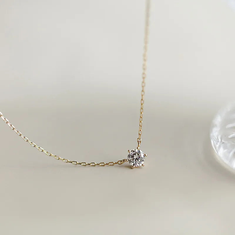 Alice - Dainty Diamond Necklace